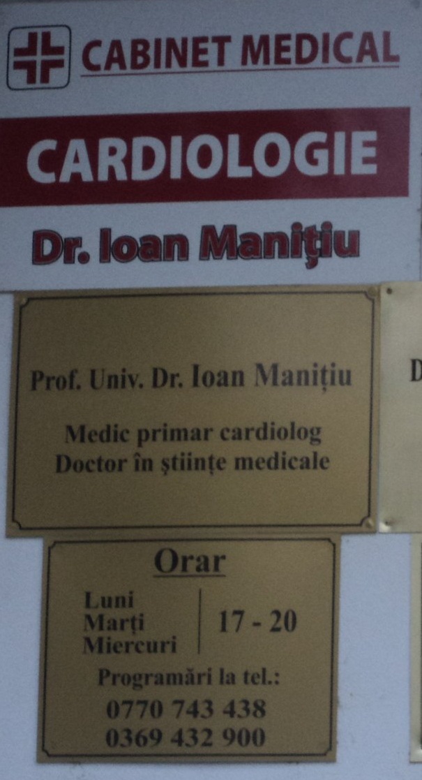 Prof.doctor Ioan Manitiu - medic primar cardiolog
